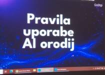 Na izobraževanju o uporabi AI orodij