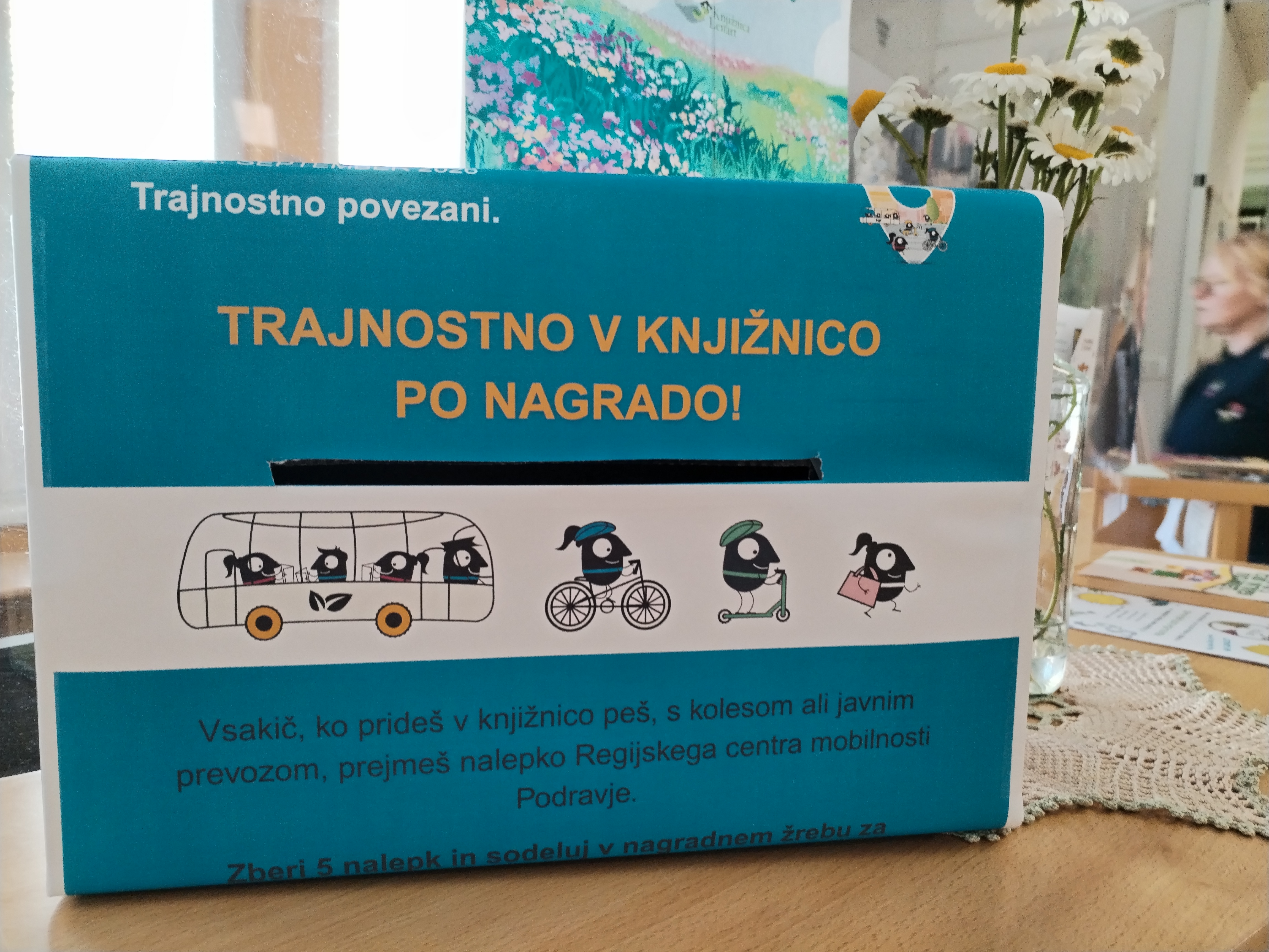 Trajnostno v knjižnico po nagrado 2026