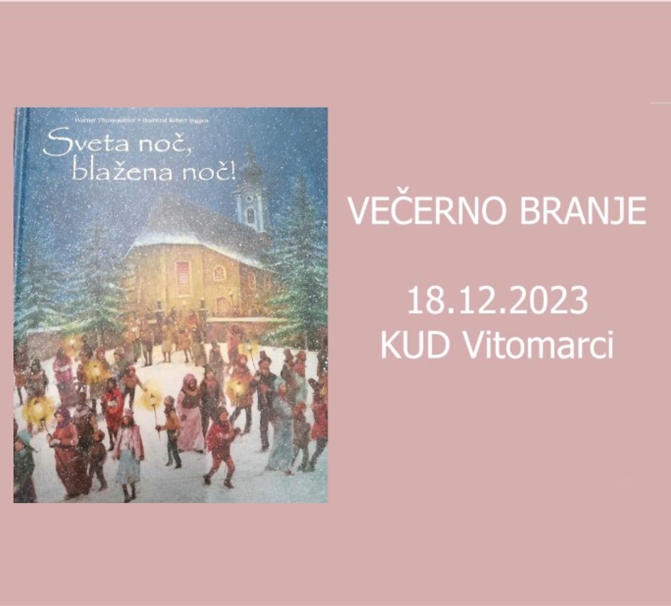Večerno branje KUD Vitomarci1